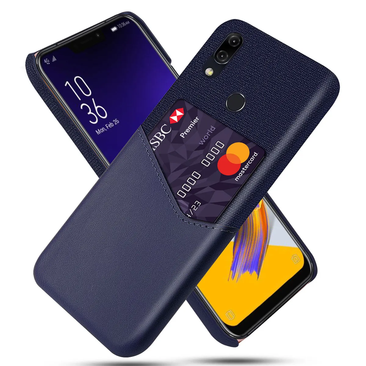 Защитный чехол для Asus Zenfone 5z ZS620KL накладка из твердой кожи с картой 5 ZE620KL|Бамперы| |