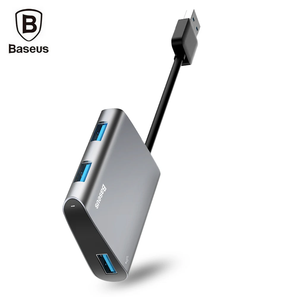 Baseus enjoy Series USB to 3 0 концентратор адаптер многопортовый светодиодный для u
