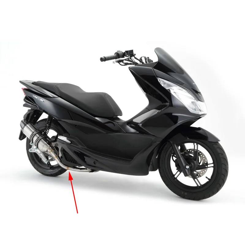 For Honda PCX125 PCX150 2012-2016 Exhaust Pipe Motorcycle Header Link with Fixing Bracket Slip On Install Stainless Steel | Автомобили и