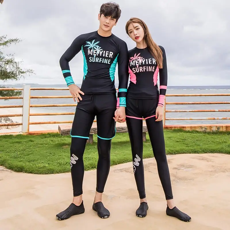 MEIYIER 2020 Korean family match swimming suit long sleeves rash guard men/women couple doughter/son swimwear UV surf costume
MEIYIER 2020 Korean family match swimming suit long sleeves rash guard men/women couple doughter/son swimwear UV surf costume