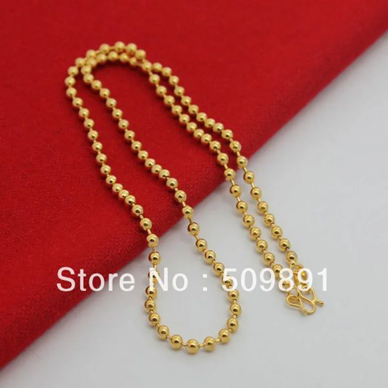 Ожерелье-цепочка мужское из 24-каратного золота 5 мм | Украшения и аксессуары