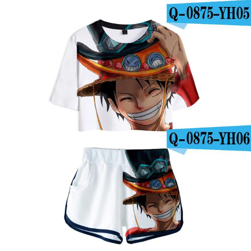 Women Two Piece Outfits 2019 Japanese Anime One Piece 3D Print 2 Piece Set Crop Top and Shorts Tracksuit for Women Streetwear
Women Two Piece Outfits 2019 Japanese Anime One Piece 3D Print 2 Piece Set Crop Top and Shorts Tracksuit for Women Streetwear