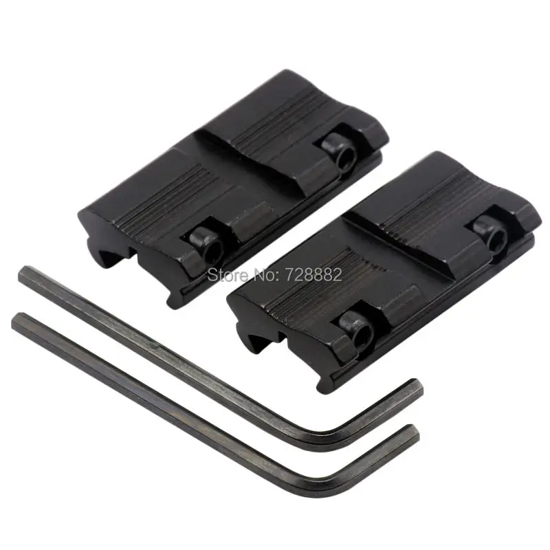 2PCS Picatinny 3/8" 11mm Dovetail to 7/8" 20mm Weaver Rail Adapter Base Scope Mount Hunting Accessories
2PCS Picatinny 3/8" 11mm Dovetail to 7/8" 20mm Weaver Rail Adapter Base Scope Mount Hunting Accessories