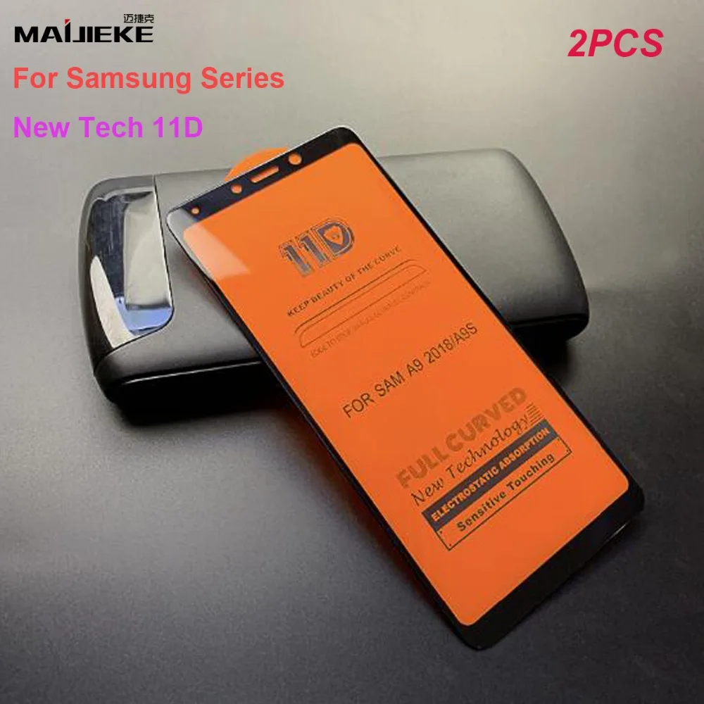 2PCS 11D 9H Full Cover Tempered Glass For Samsung A7 2018 A750 A9 2018 A8 Plus J4 Plus J6 plus Screen Protector Film
2PCS 11D 9H Full Cover Tempered Glass For Samsung A7 2018 A750 A9 2018 A8 Plus J4 Plus J6 plus Screen Protector Film