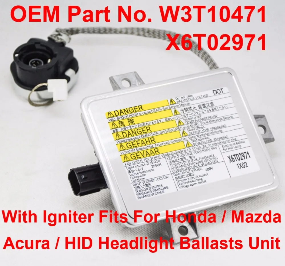 

1PCS 35W D2S D2R OEM HID Xenon Headlight Ballast Computer Control Unit W/ Igniter Part W3T10471 X6T02971 For Honda Acura Mazda 3