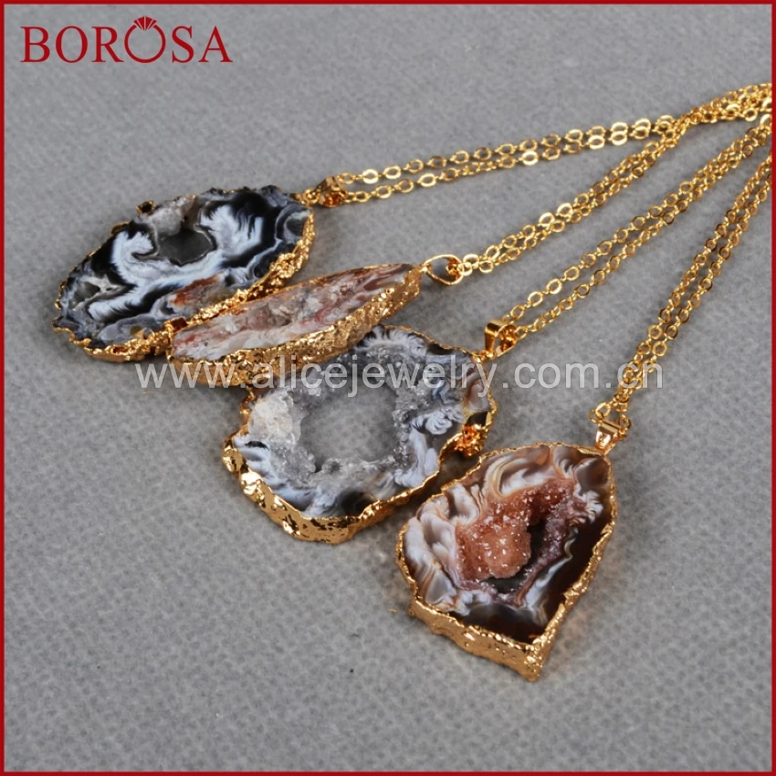 BOROSA Wholesale 10PCS Gold Color Natural Onyx Druzy Agates Druzy Geode Slice Freeform Drusy Pendant Beads for Jewelry DIY G0088
BOROSA Wholesale 10PCS Gold Color Natural Onyx Druzy Agates Druzy Geode Slice Freeform Drusy Pendant Beads for Jewelry DIY G0088