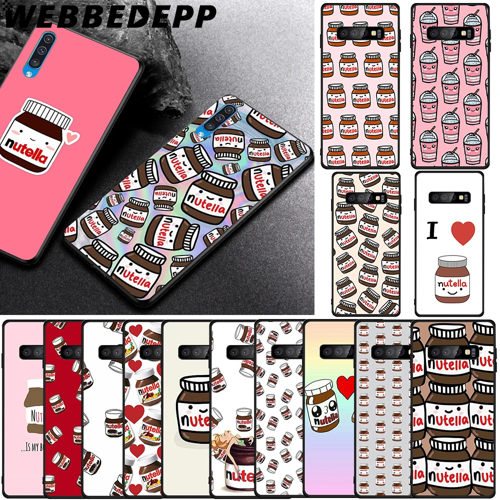 WEBBEDEPP I Love Kawaii nutella Мягкий чехол из ТПУ для Samsung Galaxy S6 S7 Edge S8 S9 S10 Plus S10e | Мобильные