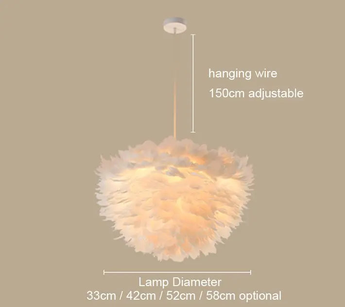 Droplight Foyer Bedroom Dinning Living Room Modern Feather Chandelier White Fashion Chandelier Hanging Light
Droplight Foyer Bedroom Dinning Living Room Modern Feather Chandelier White Fashion Chandelier Hanging Light