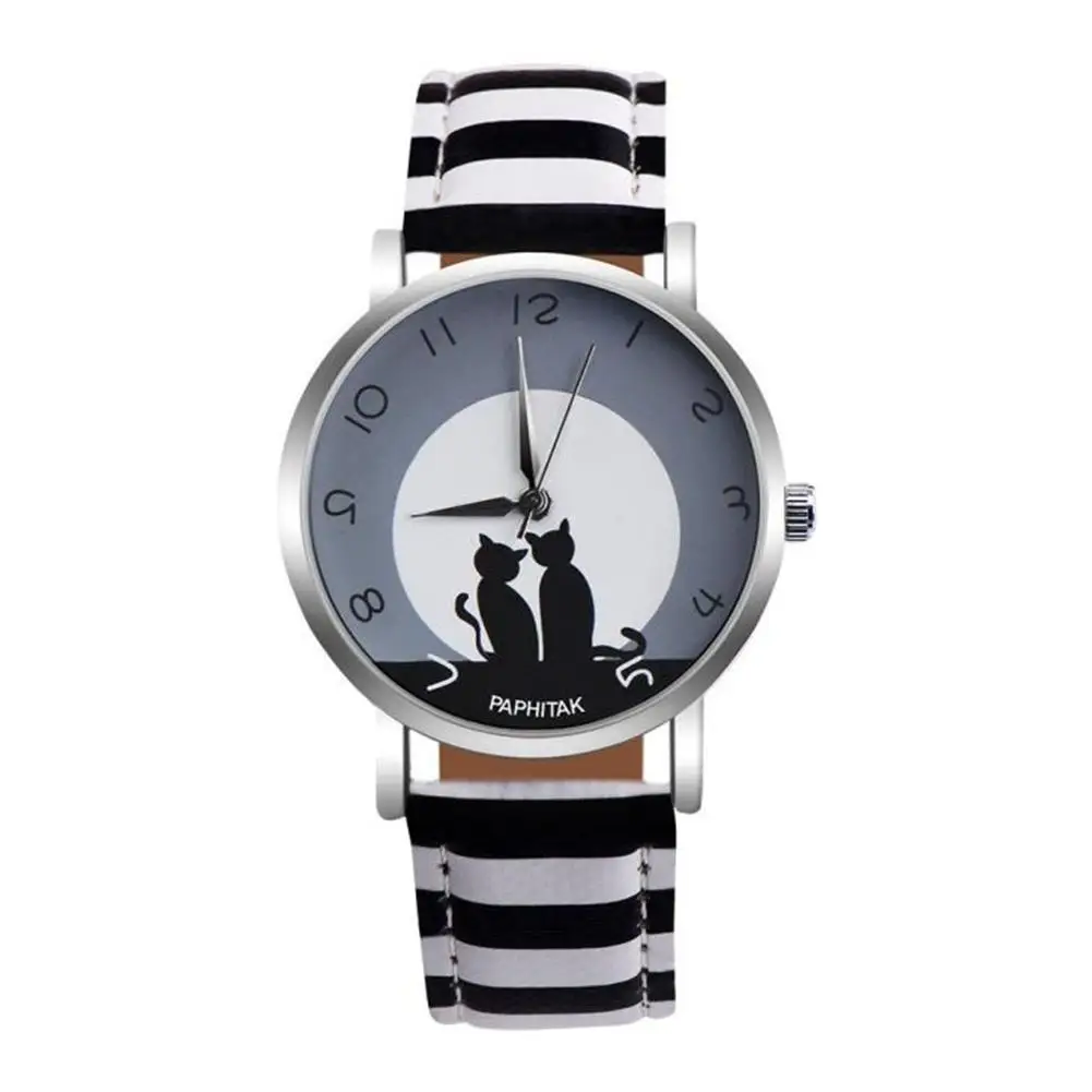 Men Women Lovely Cat Quartz Analog Arabic Numbers Party Date Couple Wrist Watch relogios dropshipping
Men Women Lovely Cat Quartz Analog Arabic Numbers Party Date Couple Wrist Watch relogios dropshipping