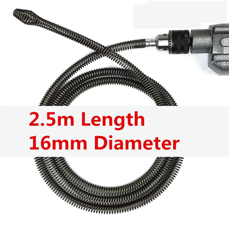 Wholesale Cheap 2.5m Long Extension Compression Spring With Connector for Electric Drill Drain Cleaner Machine
Wholesale Cheap 2.5m Long Extension Compression Spring With Connector for Electric Drill Drain Cleaner Machine