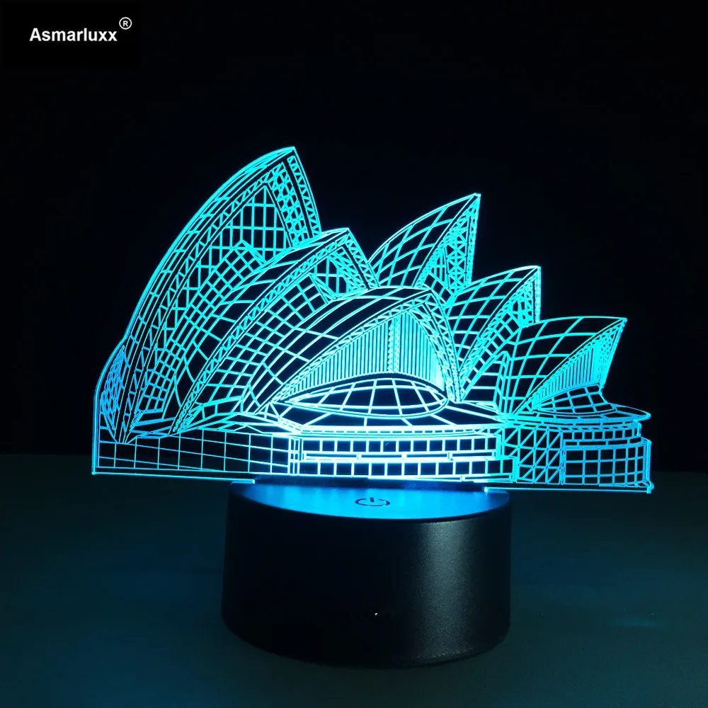Australia Opera 3D LED Lamp Color Changing Night Light Indoor 3D Night Lamp LED Bulb USB Novelty Light for Friends Children Gift
Australia Opera 3D LED Lamp Color Changing Night Light Indoor 3D Night Lamp LED Bulb USB Novelty Light for Friends Children Gift