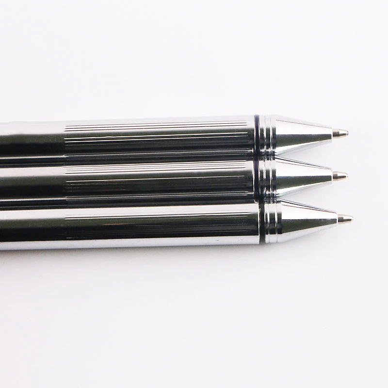 10pcs/lot Two Color Ballpoint Pen For Office Writng Supplies Metal Ballpoint Pen Ball Pen for Writing Supplies Silver P762
10pcs/lot Two Color Ballpoint Pen For Office Writng Supplies Metal Ballpoint Pen Ball Pen for Writing Supplies Silver P762