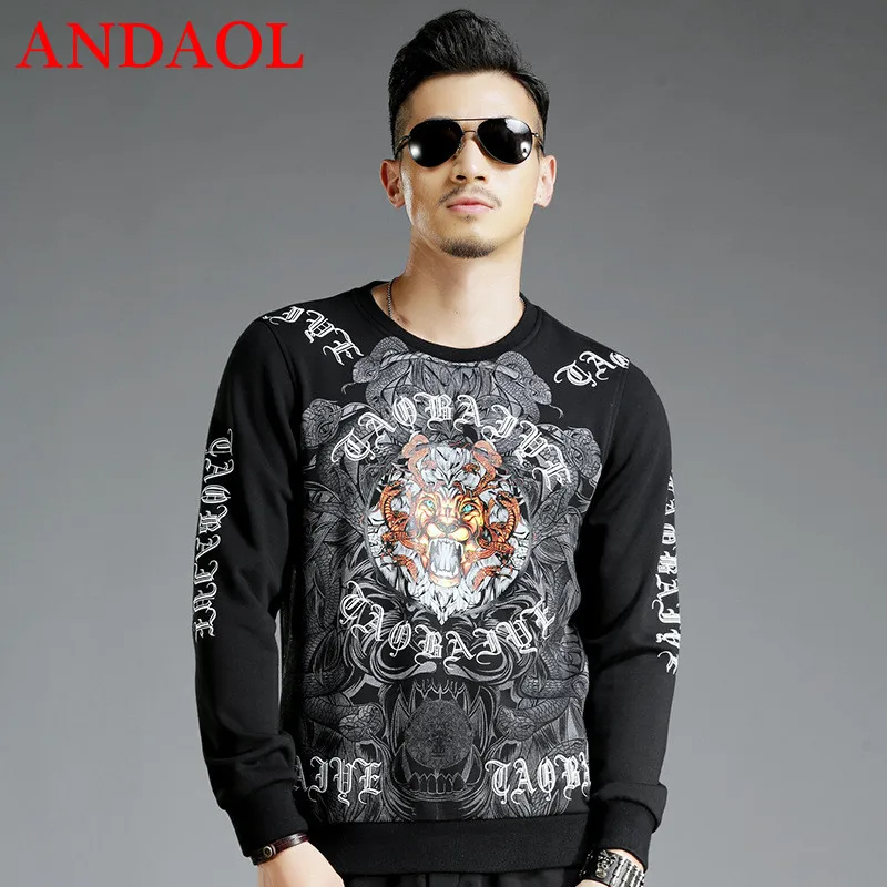 ANDAOL Hoodies Sweatshirts Men's Harajuku O-Neck Slim Cotton Pullover New Luxury Print Dragon Thick Long-Sleeve Tracksuits HOT
ANDAOL Hoodies Sweatshirts Men's Harajuku O-Neck Slim Cotton Pullover New Luxury Print Dragon Thick Long-Sleeve Tracksuits HOT
