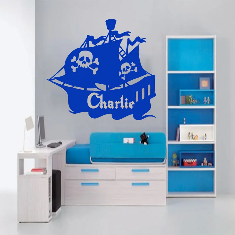 Custom Personalized Name Pirate Ship Wall Stickers Home Decor Kids Bedroom Wall Decals Vinyl
Custom Personalized Name Pirate Ship Wall Stickers Home Decor Kids Bedroom Wall Decals Vinyl