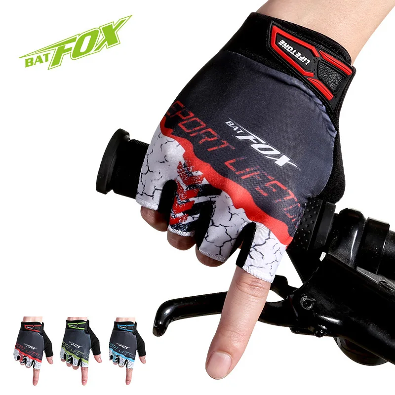 Летние велосипедные перчатки BATFOX дышащие MTB Дорожные Перчатки для езды на