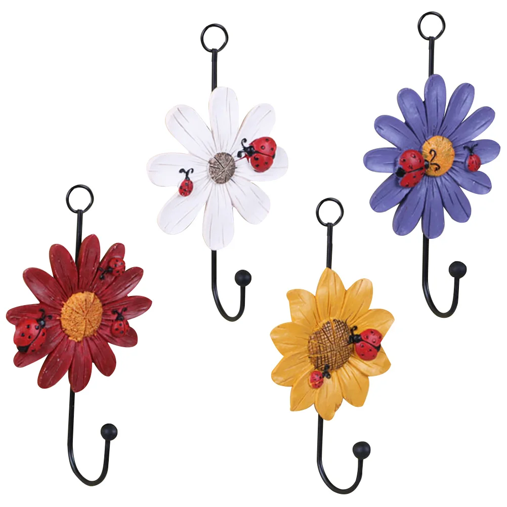 4Pcs Hooks Daisy Shaped Resin Towel Hanger Hooks Coat and Hat Hanger for Kitchen Bathroom Bedroom
4Pcs Hooks Daisy Shaped Resin Towel Hanger Hooks Coat and Hat Hanger for Kitchen Bathroom Bedroom
