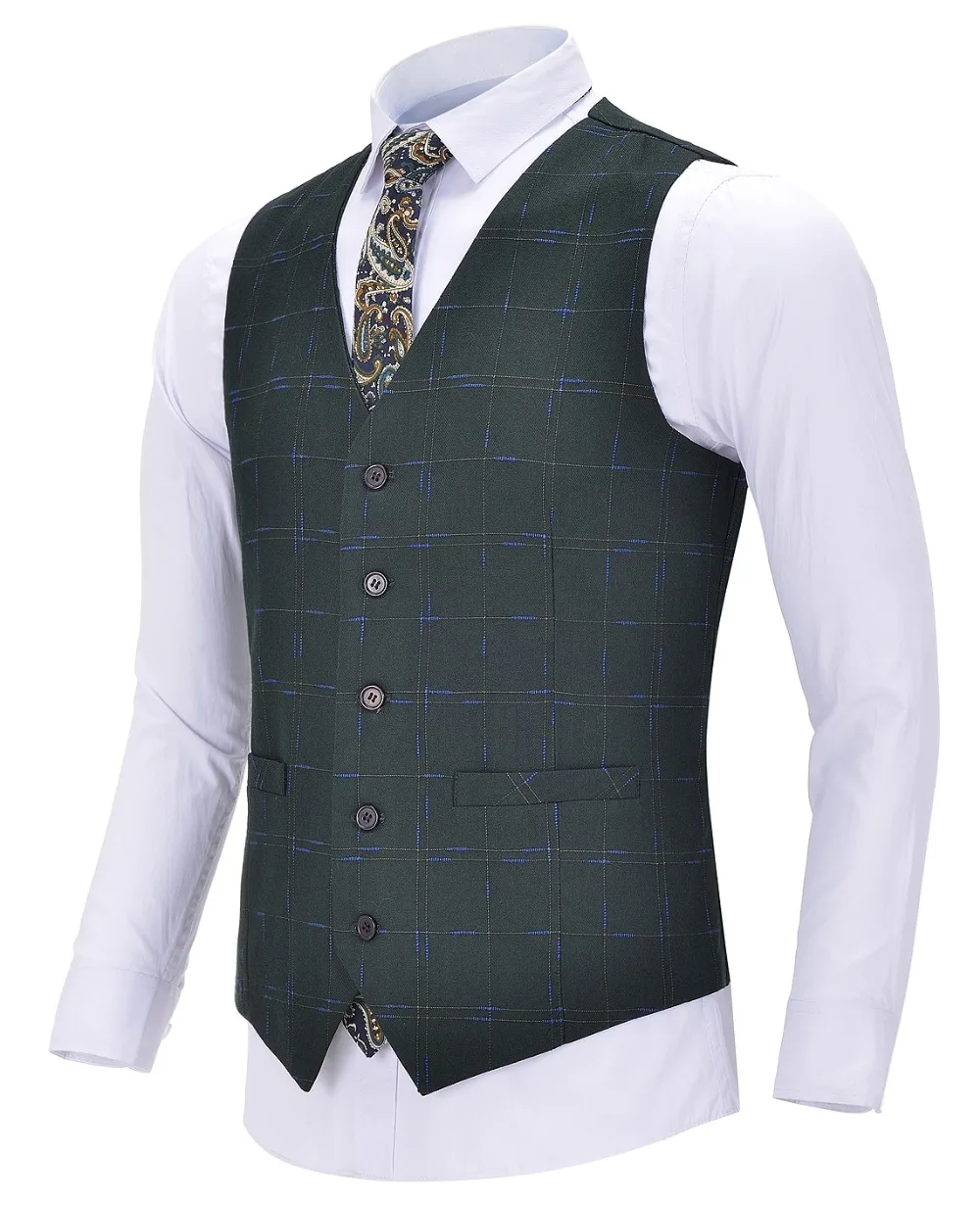 Mens Business Vest Boutique Slim Fit Single-breasted Cotton Suit Wool Plaid Vest Waistcoat For Wedding Formal Vest Groomsmen
Mens Business Vest Boutique Slim Fit Single-breasted Cotton Suit Wool Plaid Vest Waistcoat For Wedding Formal Vest Groomsmen