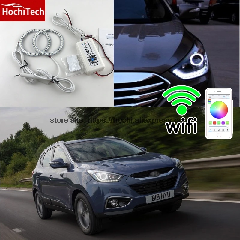 HochiTech Excellent RGB Multi-Color halo rings kit car styling for Hyundai ix35 2010-2012 angel eyes wifi remote control
HochiTech Excellent RGB Multi-Color halo rings kit car styling for Hyundai ix35 2010-2012 angel eyes wifi remote control