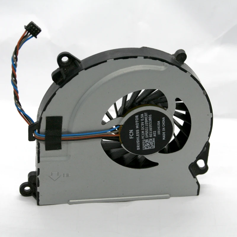 Original CPU Cooling fan DC 5V 0.5A FOR HP ENVY 15T ENVY 17 Laptop Radiator Cooler Fan DFS531105MC0T
Original CPU Cooling fan DC 5V 0.5A FOR HP ENVY 15T ENVY 17 Laptop Radiator Cooler Fan DFS531105MC0T