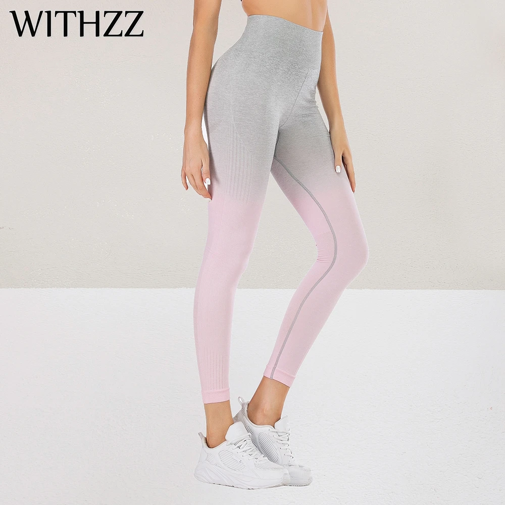 WITHZZ Breathable Quick-drying Gradient Macarons Leggings Women Leggins Legins Jeggings Tayt Athleisure Sportleggings Pants
WITHZZ Breathable Quick-drying Gradient Macarons Leggings Women Leggins Legins Jeggings Tayt Athleisure Sportleggings Pants