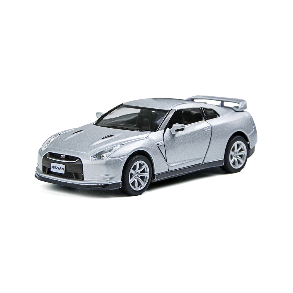 GTR R35 Silver 1/36 2 Модель из сплава с открытой дверью автомобиль спортивный литой