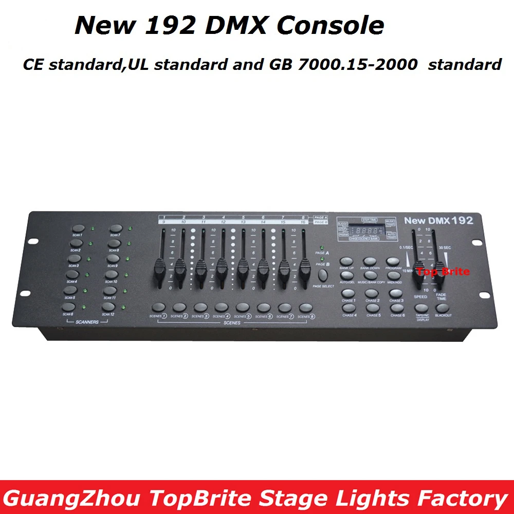 High Quality NEW 192 DMX Console Stage Lighting DJ Equipments DMX Controller For LED Par Moving Head Beam Lights Free Shipping
High Quality NEW 192 DMX Console Stage Lighting DJ Equipments DMX Controller For LED Par Moving Head Beam Lights Free Shipping