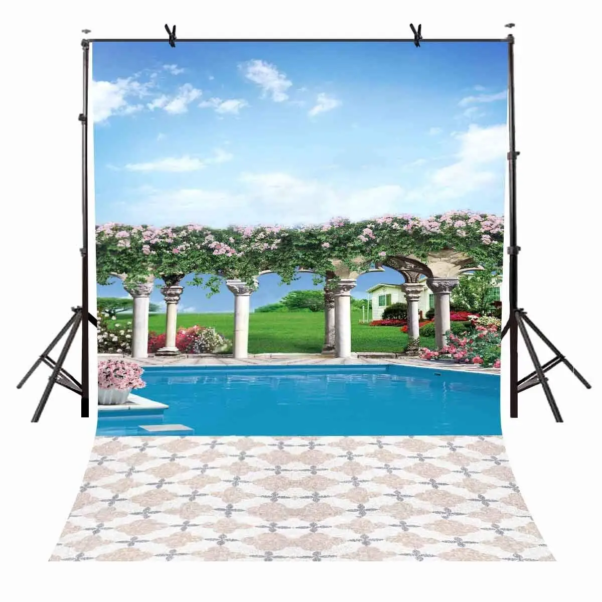 5x7ft Sunny Weather Backdrop Quiet Swimming Pool Photography Background Studio Props
5x7ft Sunny Weather Backdrop Quiet Swimming Pool Photography Background Studio Props
