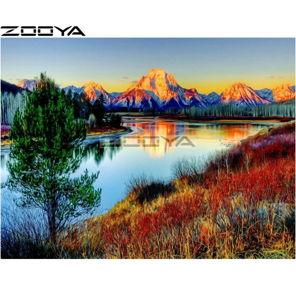 ZOOYA Diamond Embroidery 5D DIY Diamond Painting Cross-Stitch Kit Mountain Scenery Rhinestone Painting Mosaic Picture Gift R1267
ZOOYA Diamond Embroidery 5D DIY Diamond Painting Cross-Stitch Kit Mountain Scenery Rhinestone Painting Mosaic Picture Gift R1267