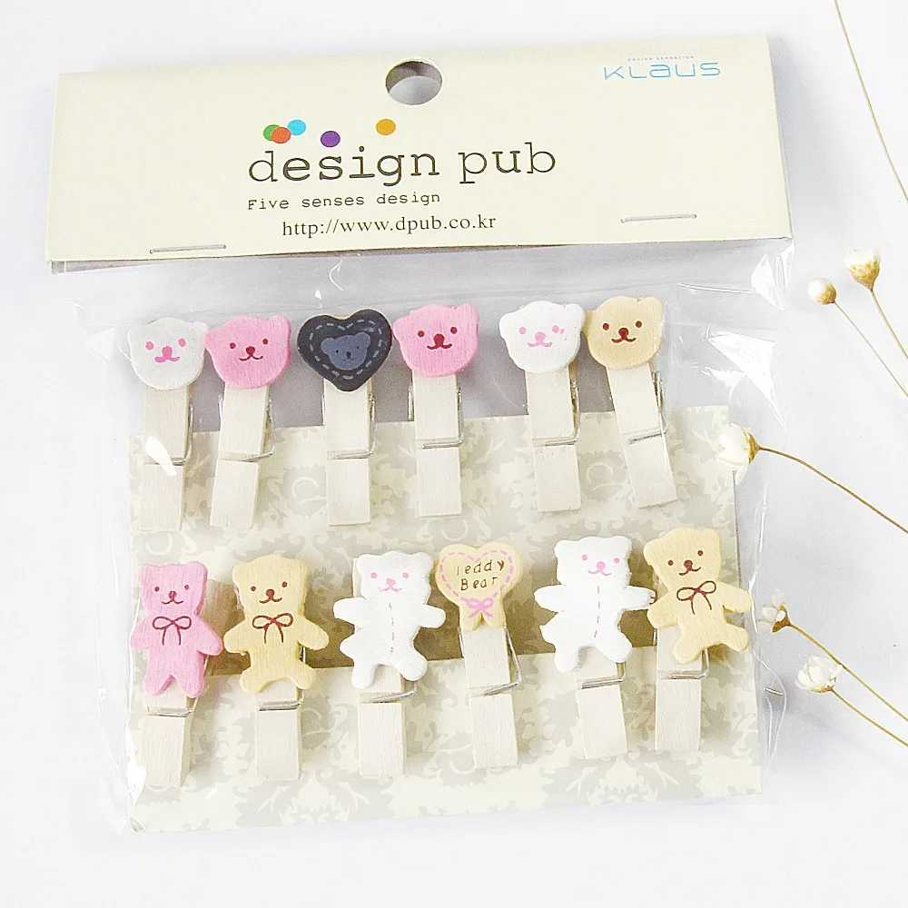12 pcs/lot Lovely Bear Wooden Clip Photo paper Clothespin Craft Clips Party Decoration Clip with Hemp Rope
12 pcs/lot Lovely Bear Wooden Clip Photo paper Clothespin Craft Clips Party Decoration Clip with Hemp Rope