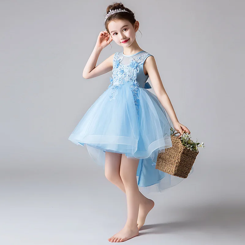 Pretty New 2020 Blue Tulle Flower Girl Dresses for Wedding Party Baby Baptism Birthday Dresses Floral kids First Communion Gowns
Pretty New 2020 Blue Tulle Flower Girl Dresses for Wedding Party Baby Baptism Birthday Dresses Floral kids First Communion Gowns