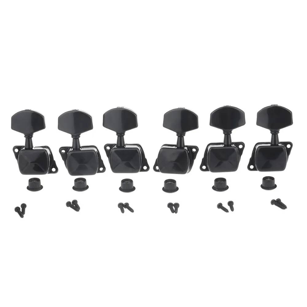 Musiclily Pro 3+3 Guitar Semi Closed Tuners Machine Heads Tuning Pegs Keys Set for Electric Guitar, Black
Musiclily Pro 3+3 Guitar Semi Closed Tuners Machine Heads Tuning Pegs Keys Set for Electric Guitar, Black