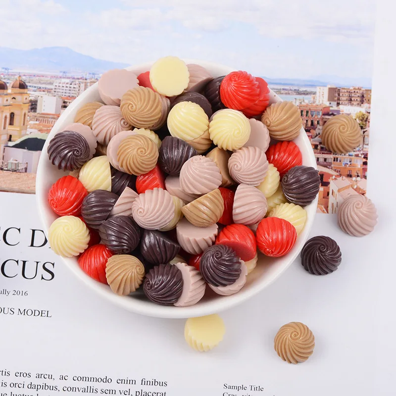 10pcs/lot 11X15mm Kawaii Resin Chocolate Flatback Cabochon For Food Art Supply DIY Decorative Embellishment
10pcs/lot 11X15mm Kawaii Resin Chocolate Flatback Cabochon For Food Art Supply DIY Decorative Embellishment