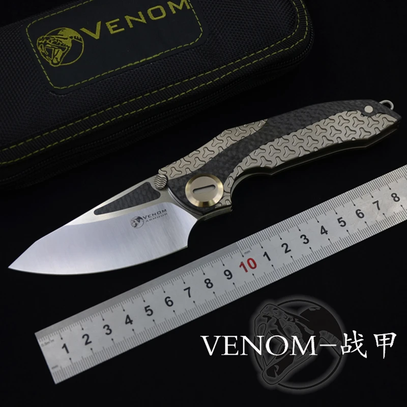 Армированный складной нож Kevin VENOM, лезвие M390, титановый Карманный кухонный нож для кемпинга, охоты, выживания, фруктов, ножи для повседневного использования
Армированный складной нож Kevin VENOM, лезвие M390, титановый Карманный кухонный нож для кемпинга, охоты, выживания, фруктов, ножи для повседневного использования
