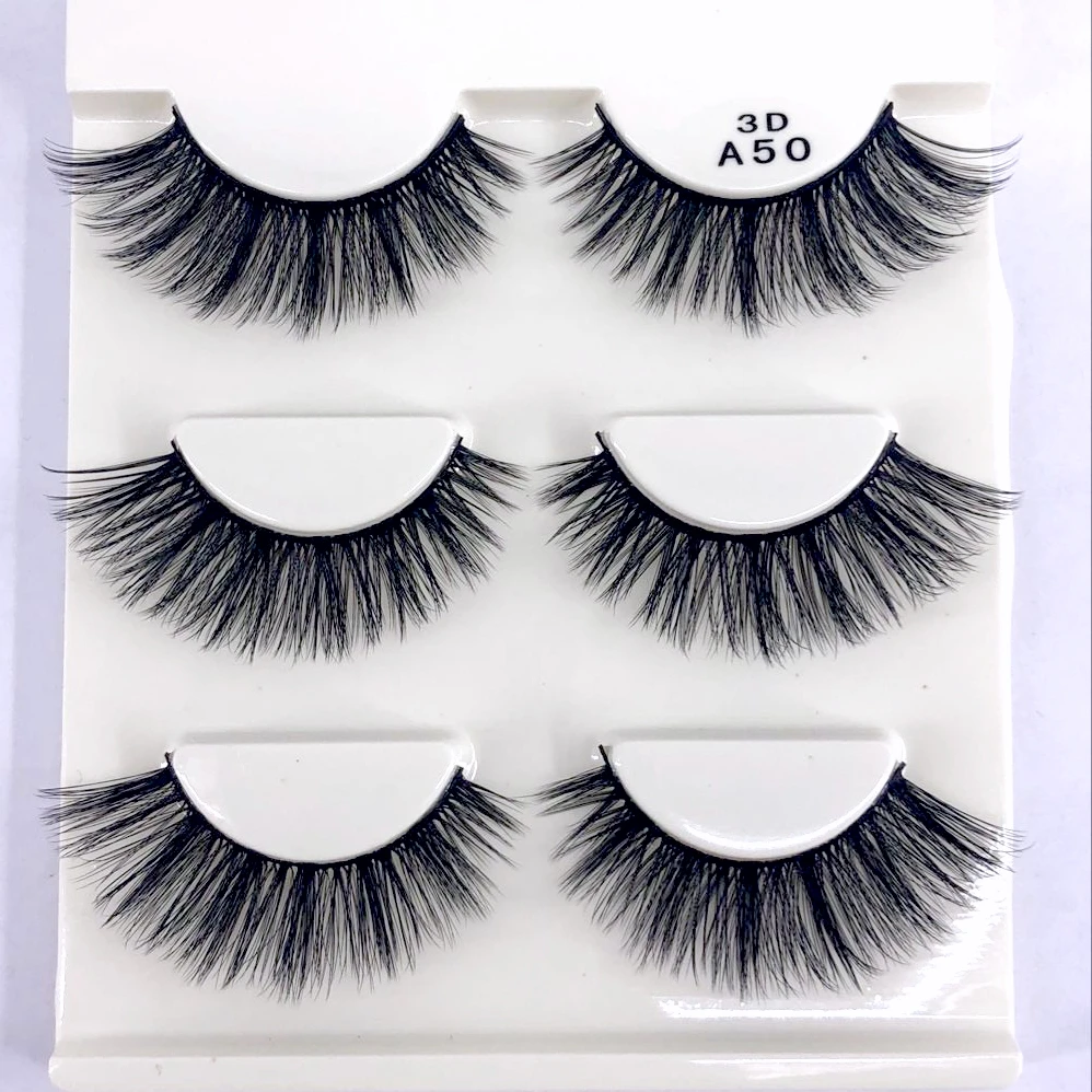 50 boxes /150 pairs Sexy 100% Handmade 3D mink hair Beauty Thick Long False Mink Eyelashes Fake Eye Lashes Eyelash High Quality
50 boxes /150 pairs Sexy 100% Handmade 3D mink hair Beauty Thick Long False Mink Eyelashes Fake Eye Lashes Eyelash High Quality