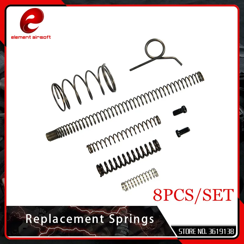 Фото Элемент стальной сменный пружинный набор для страйкбола AEG Ver.2/3 пружины ТМ Hi Cap