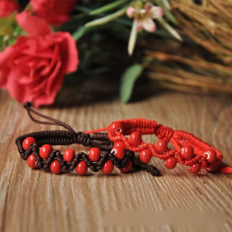30 Pieces/Lot Ceramic Red Beads Strand Bracelet For Women Ethnic Rope Knot Bracelets Charm Bangle Men Jewelry Multilayer Bangles
30 Pieces/Lot Ceramic Red Beads Strand Bracelet For Women Ethnic Rope Knot Bracelets Charm Bangle Men Jewelry Multilayer Bangles