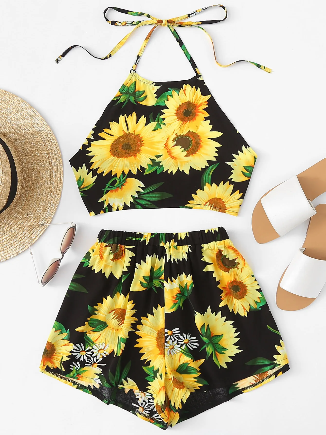 Set female 2019 summer new fashion print Slim backless casual loose shorts temperament elegant wild women's two-piece suit
Set female 2019 summer new fashion print Slim backless casual loose shorts temperament elegant wild women's two-piece suit