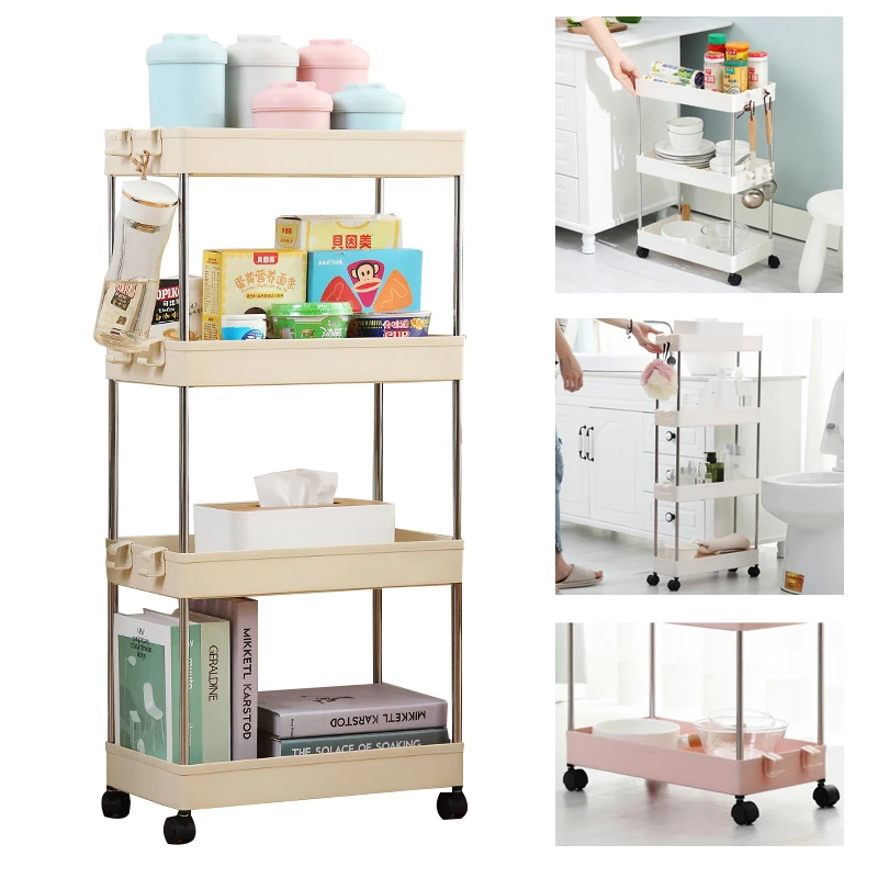 2/3/4 Layer Gap Kitchen Storage Rack Movable Shelf With Wheels for Kitchen Bathroom Organizer Place Saving Storage Shelf
2/3/4 Layer Gap Kitchen Storage Rack Movable Shelf With Wheels for Kitchen Bathroom Organizer Place Saving Storage Shelf