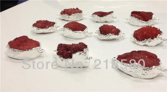 H-DPB02 Hot Style Bohemia 9pcs Cherry Druzy Agat Pendant Bracelet Necklace Connectors Silver Plated Crystal Pendant
H-DPB02 Hot Style Bohemia 9pcs Cherry Druzy Agat Pendant Bracelet Necklace Connectors Silver Plated Crystal Pendant