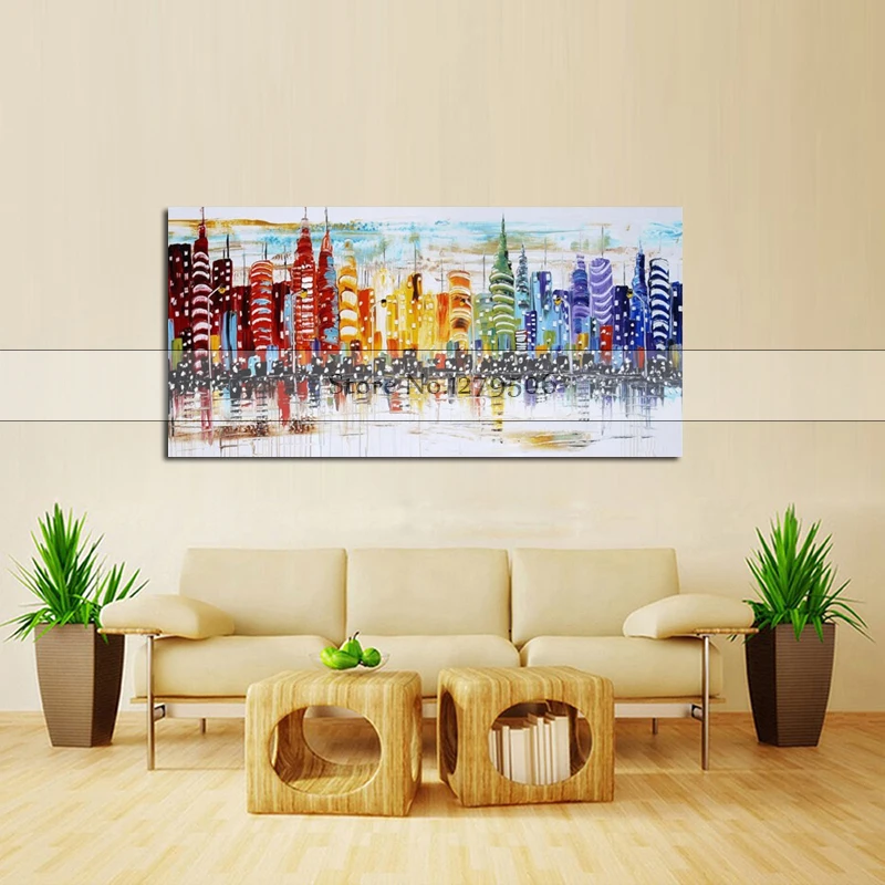 Handpainted Modern abstract New York city building oil painting on canvas room decora colorful wall art oil painting best gift
Handpainted Modern abstract New York city building oil painting on canvas room decora colorful wall art oil painting best gift