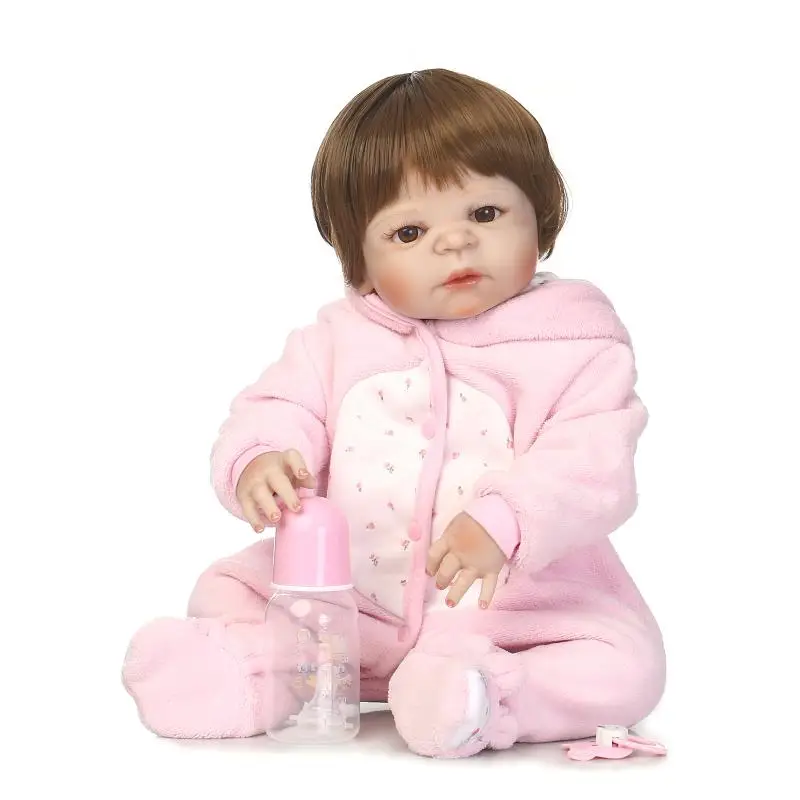 NPK New Arrival Baby Girl Reborn Dolls Kids Toy Full Silicone Vinyl 22''cm Real Life Bebe Reborn Alive Doll Hot toys for girls
NPK New Arrival Baby Girl Reborn Dolls Kids Toy Full Silicone Vinyl 22''cm Real Life Bebe Reborn Alive Doll Hot toys for girls