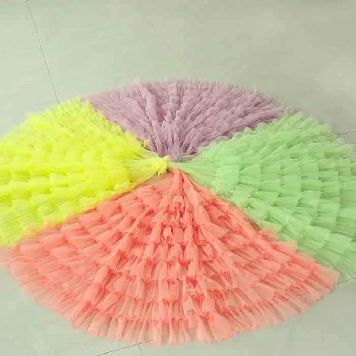 W80CM L50CM /lot Multi-layers Baby Pleated Mesh Lace Ruffle Lace Fabric 3D Tutu Skirt Material X404
W80CM L50CM /lot Multi-layers Baby Pleated Mesh Lace Ruffle Lace Fabric 3D Tutu Skirt Material X404