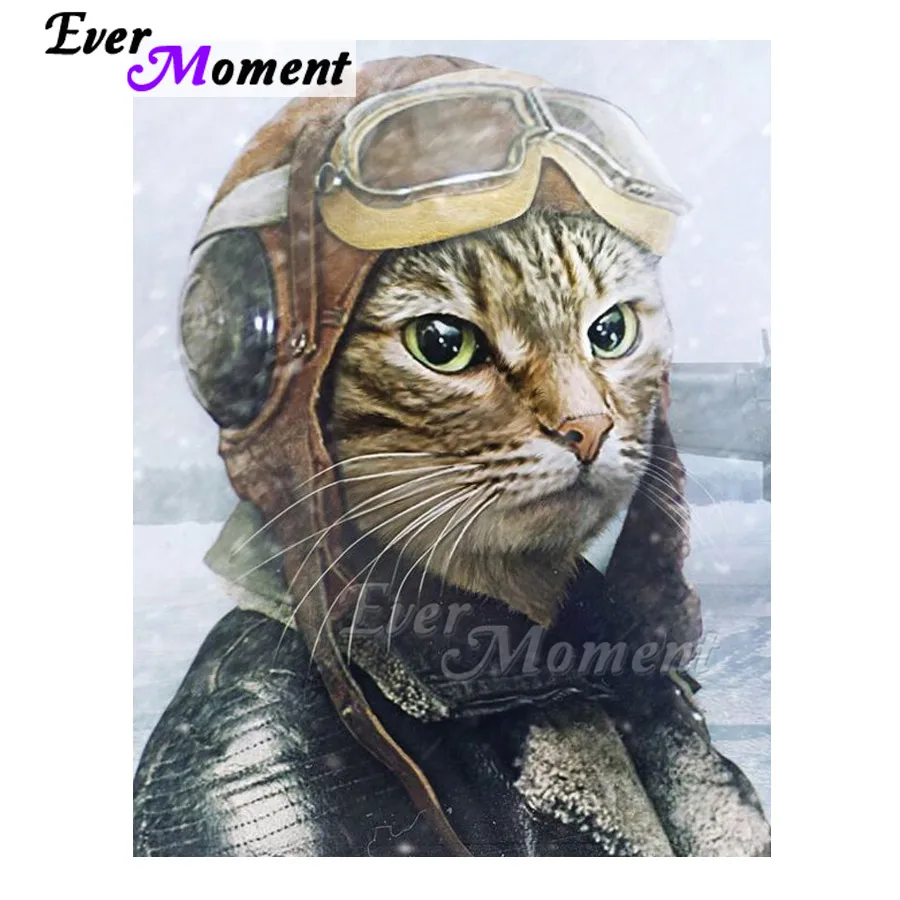 Ever Moment Diamond Painting Cat Pilot Handmade Picture Of Rhinestone Square Drill Diamond Embroidery Cross Stitch 3F1124
Ever Moment Diamond Painting Cat Pilot Handmade Picture Of Rhinestone Square Drill Diamond Embroidery Cross Stitch 3F1124