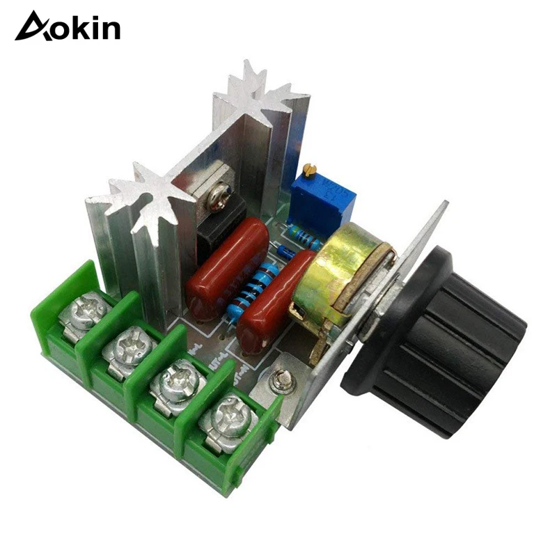 AC 50-220V 25A 2000W Motor Controller SCR High-power Electronic Voltage Regulator Module Motor Speed Controller
AC 50-220V 25A 2000W Motor Controller SCR High-power Electronic Voltage Regulator Module Motor Speed Controller