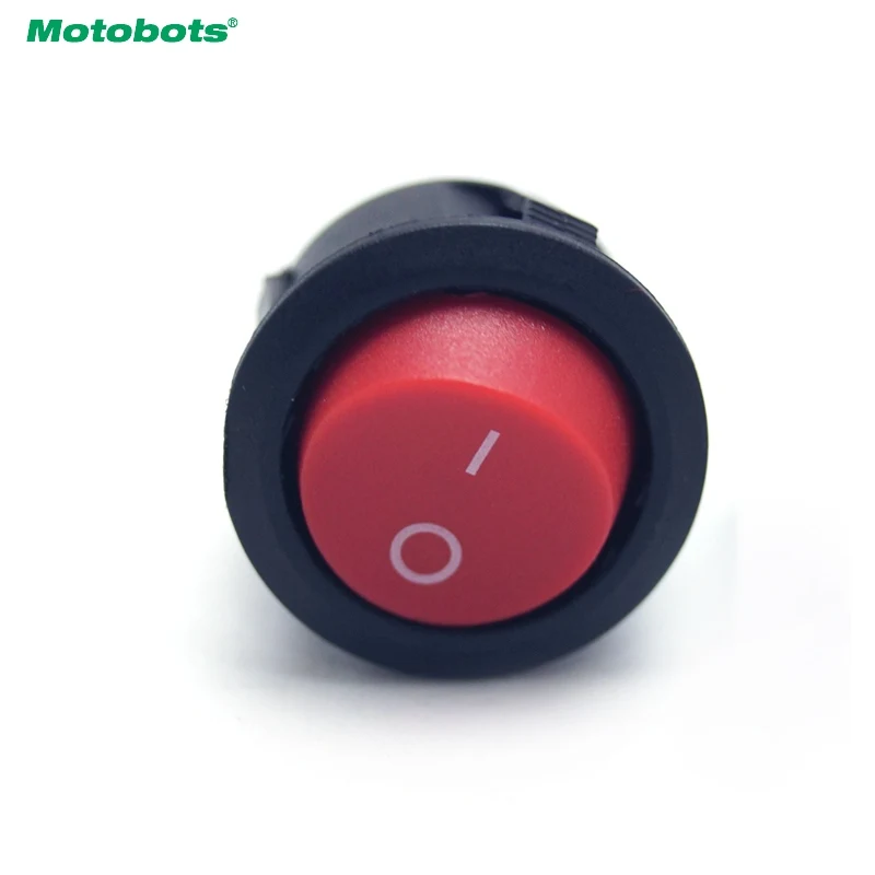 Фото Motobot 2 Pin 23 мм Диаметр круглая кнопка 6A/250V 10A/125V AC автомобиль/Авто/Лодка Rocker SPST