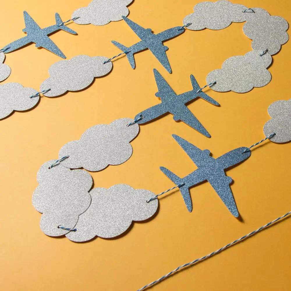 1pc Clouds and Airplanes Garland Hanging Paper Bunting Banner for Baby Shower Kids Birthday Event Party Supplies
1pc Clouds and Airplanes Garland Hanging Paper Bunting Banner for Baby Shower Kids Birthday Event Party Supplies