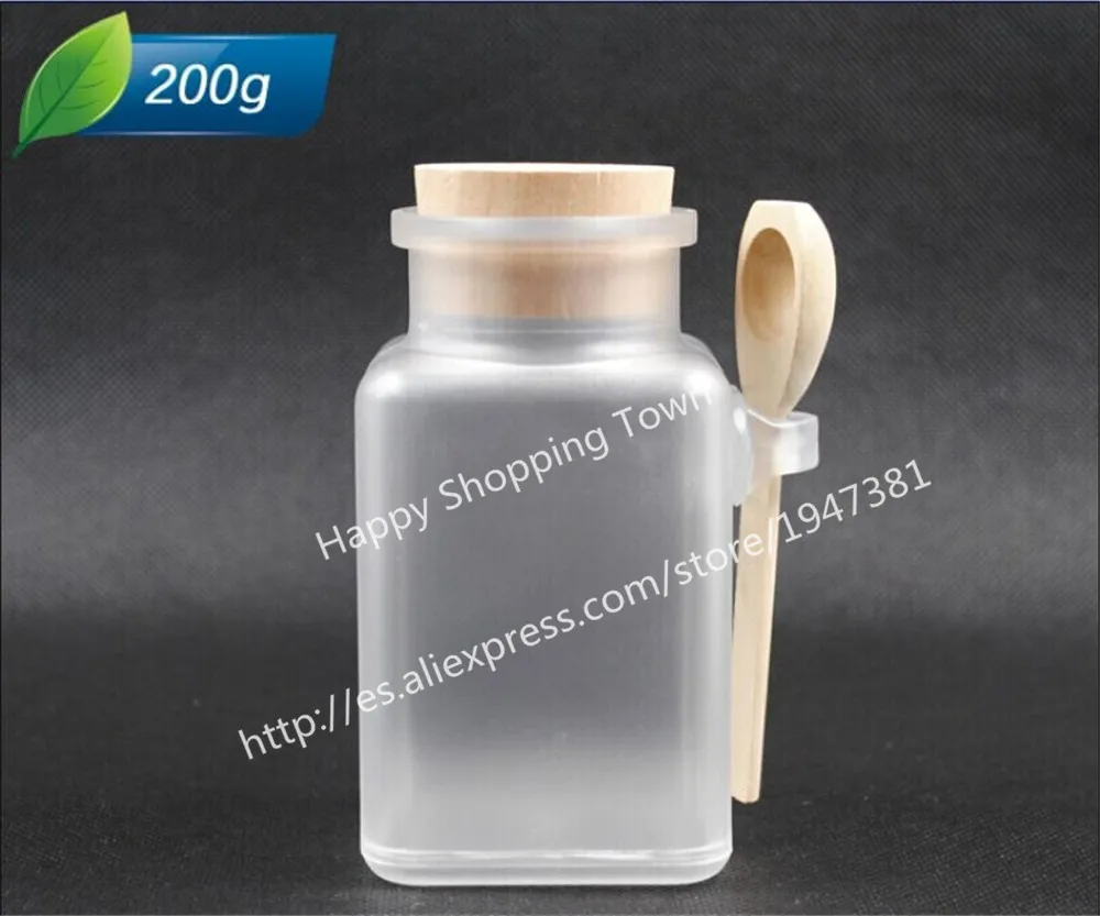 12pcs 200G ABS Square Bath Salt Bottle 200ml Powder Plastic Bottle with Cork Jar with Wood Spoon
12pcs 200G ABS Square Bath Salt Bottle 200ml Powder Plastic Bottle with Cork Jar with Wood Spoon