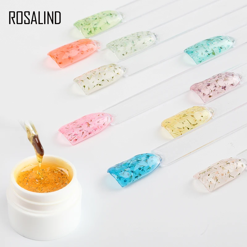 Гель лак для ногтей ROSALIND 5 мл гибридный полуперманентный УФ гель набор маникюра