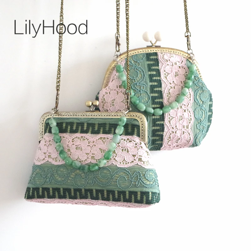 LilyHood 2022 Handmade Elegant Vintage Lace Green Shoulder Bag Spring Summer Retro Shabby Chic Stylish Distresse Crossbody Bag
LilyHood 2022 Handmade Elegant Vintage Lace Green Shoulder Bag Spring Summer Retro Shabby Chic Stylish Distresse Crossbody Bag