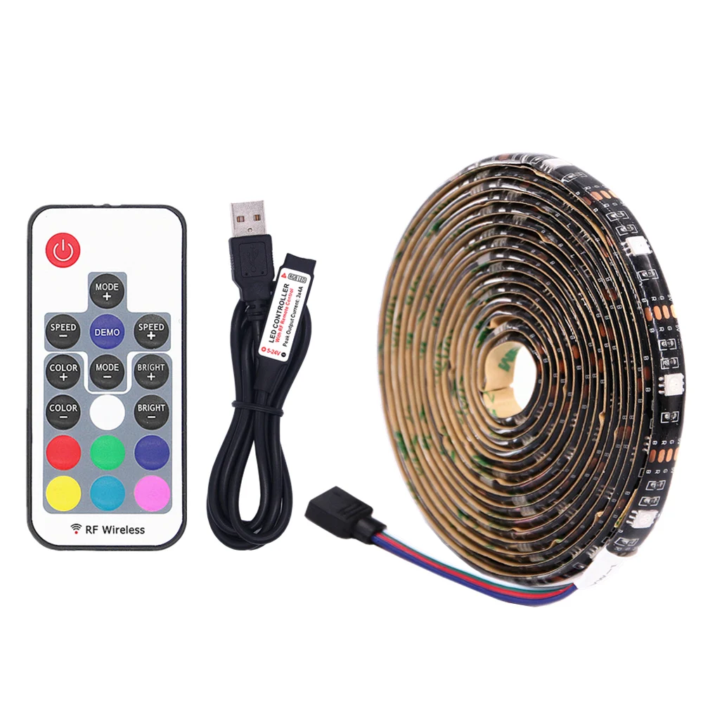 Светодиодный светильник с черной печатной платой 5 в постоянного тока 5050 SMD RGB USB